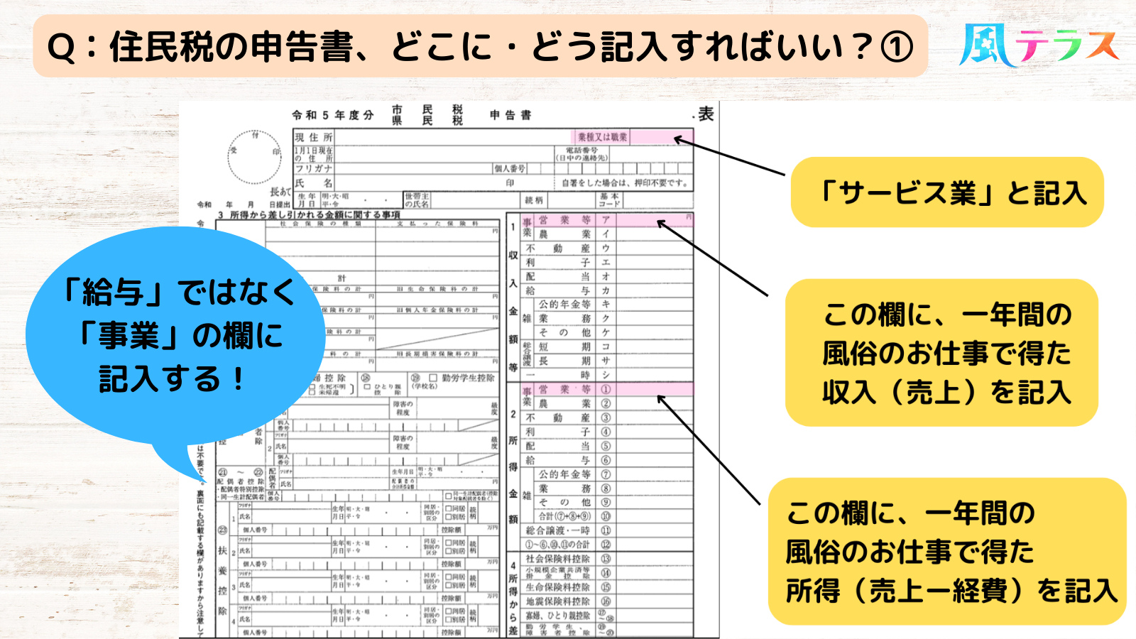 【図解】住民税の申告書、どこに・どう記入すればいい?